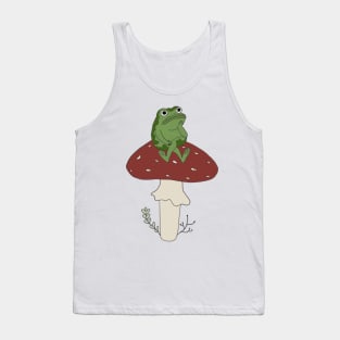 Over the Garden Wall frog on mushroom Tank Top